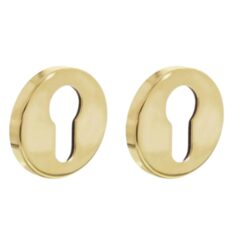 Intersteel cilinderrozetten verdekt ø49x7mm messing gelakt