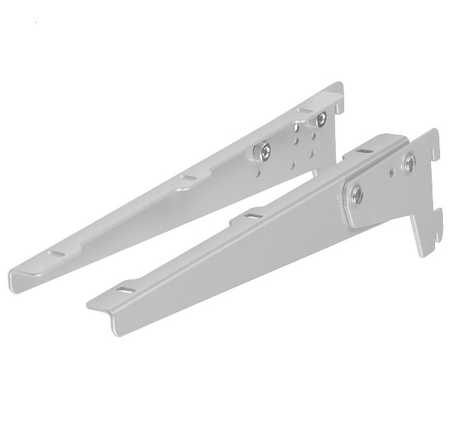 Set van 2 dragers verstelbaar 250 mm wit gelakt