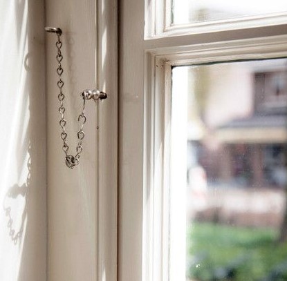 Raampenketting 120 mm glans nikkel