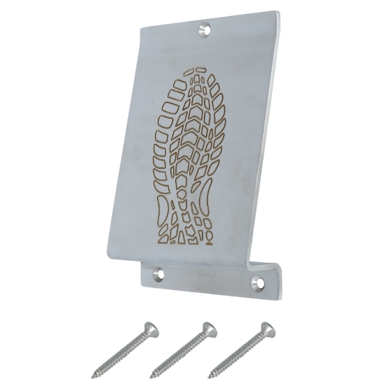 Voetpedaal voor op de deur rvs