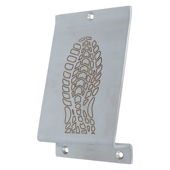 Voetpedaal voor op de deur rvs