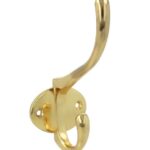 Kapstokhaak 135x58 mm zamak goud