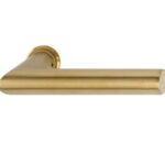 Deurkruk Toscana op rond mini rozet aluminium mat goud