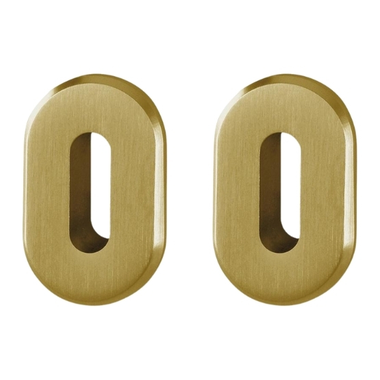 Set van 2 sleutelplaatjes ovaal