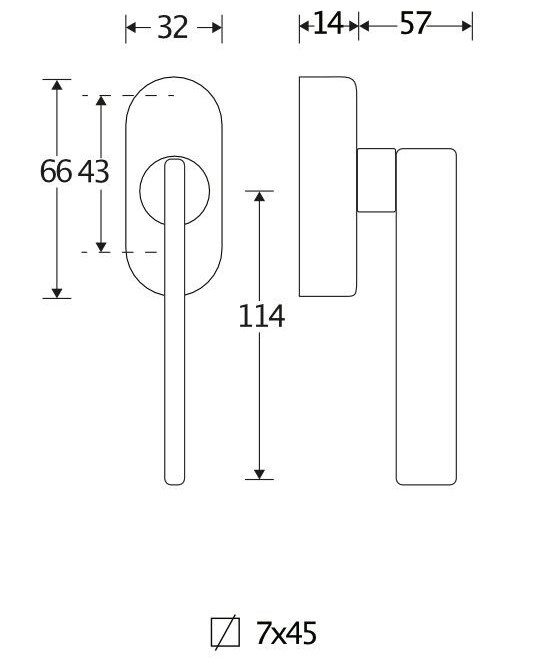 Draaikiepgarnituur Piatto/Elegant glans chroom