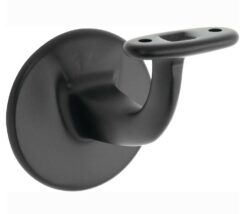 Leuninghouder Elegant vlak M8 mat zwart