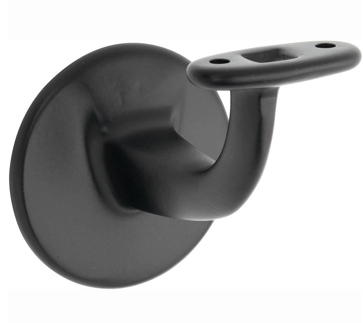 Leuninghouder Elegant vlak M8 mat zwart