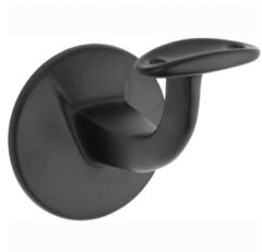 Leuninghouder Elegant hol M8 mat zwart