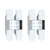 Set van 2 onzichtbare scharnieren 3D verstelbaar 120x24mm wit