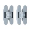 Set van 2 onzichtbare scharnieren 3D verstelbaar 120x24mm mat chroom