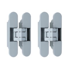 Set van 2 onzichtbare scharnieren 3D verstelbaar 120x24mm mat chroom