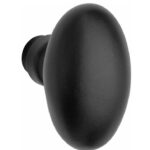 Knopkruk Ei 65x38 mm mat zwart