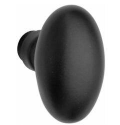 Knopkruk Ei 65x38 mm mat zwart