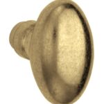 Knopkruk Ei 60x32 mm messing antiek