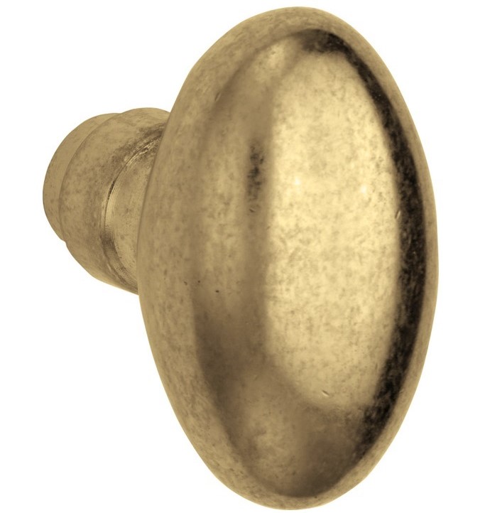 Knopkruk Ei 60x32 mm messing antiek