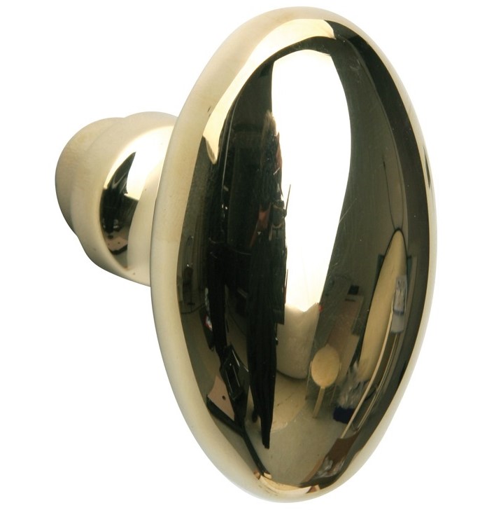 Knopkruk Ei 60x32 mm messing gelakt