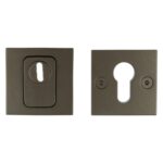 SKG3 Veiligheid-rozet BASICS BSQVEIL met kerntrekbeveiliging vierkant donker brons
