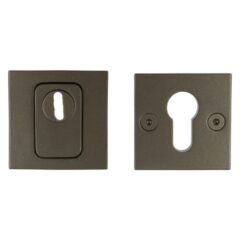 SKG3 Veiligheid-rozet BASICS BSQVEIL met kerntrekbeveiliging vierkant donker brons