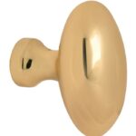 Knop Ei tbv SKG schild messing ongelakt