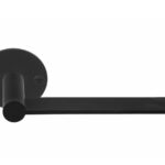 Enkele deurkruk rechts EDGY EGR50 op rozet mat zwart