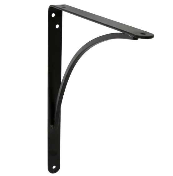 Plankdrager 200x150 mm zwart staal