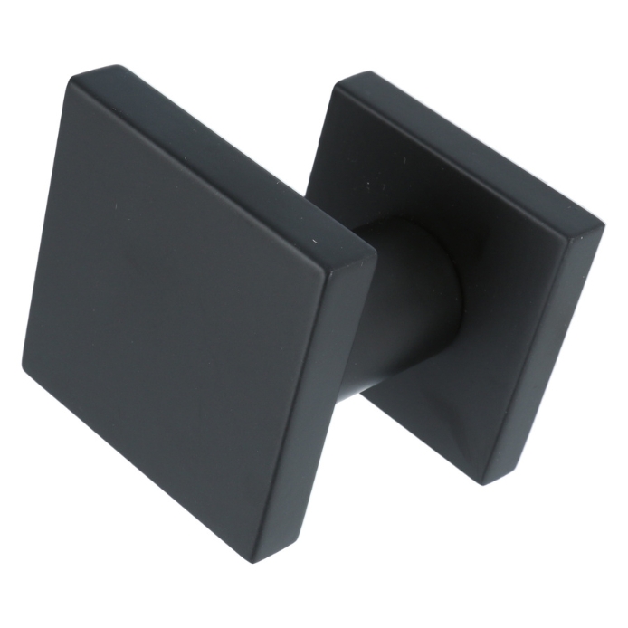 Voordeurknop BASIC BSQ60V Vast op Rozet Mat Zwart