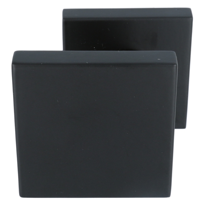 Voordeurknop BASIC BSQ60V Vast op Rozet Mat Zwart