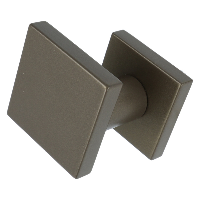 Voordeurknop BASIC BSQ60V Vast op Rozet Donker Brons