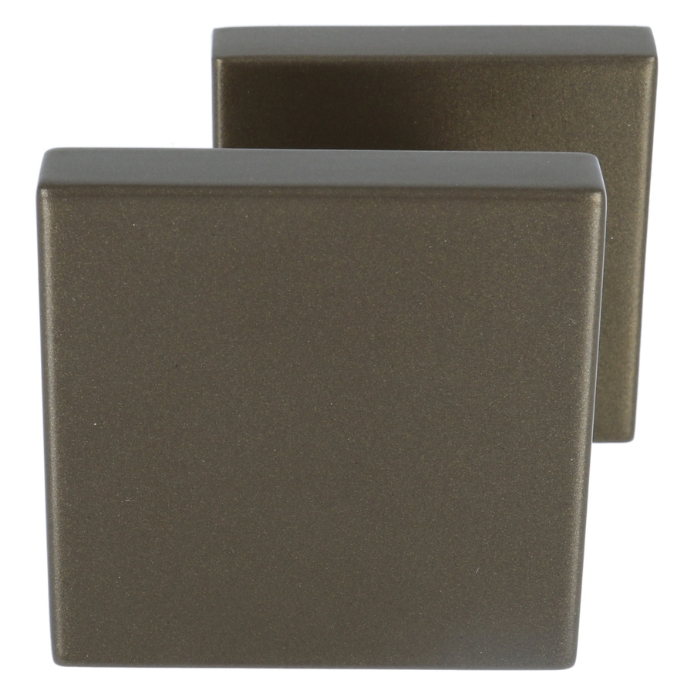 Voordeurknop BASIC BSQ60V Vast op Rozet Donker Brons