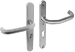 Intersteel Veiligheidsbeslag PC92 smal met kerntrek beveiliging kruk/kruk SKG3 RVS