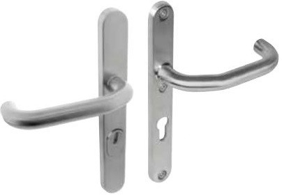 Intersteel Veiligheidsbeslag PC92 smal met kerntrek beveiliging kruk/kruk SKG3 RVS