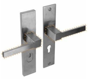 Veiligheidsschilden met kerntrek beveiliging greep/greep SKG*** RVS PC92 Rechthoekig