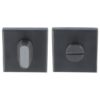 WC-sluiting blind vierkant 53x53x10 mm PVD Gunmetal
