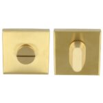 WC-sluiting vierkant blind 53x53x10 mm PVD mat goud