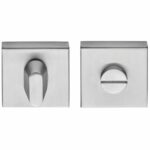 WC-sluiting vierkant blind 53x53x10 mm mat RVS