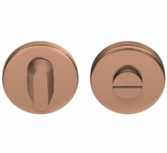 WC-Sluiting 8 mm rond verdekt blind PVD mat brons