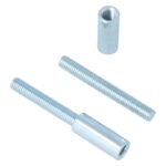 Verleng bevestigingsset voor veiligheidsrozetten deurdikte 63-110 mm