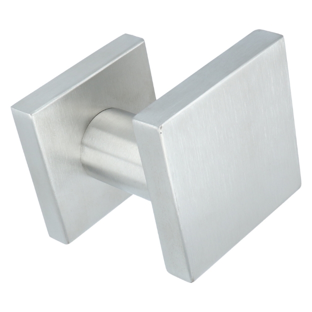 Voordeurknop BASIC BSQ60V vast op rozet RVS