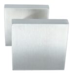 Voordeurknop BASIC BSQ60V vast op rozet RVS