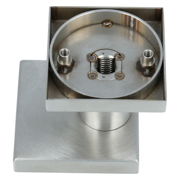 Voordeurknop BASIC BSQ60V vast op rozet RVS