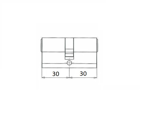 Iseo veiligheidsprofielcilinder 30/30 R ME SKG3 - Afbeelding 2