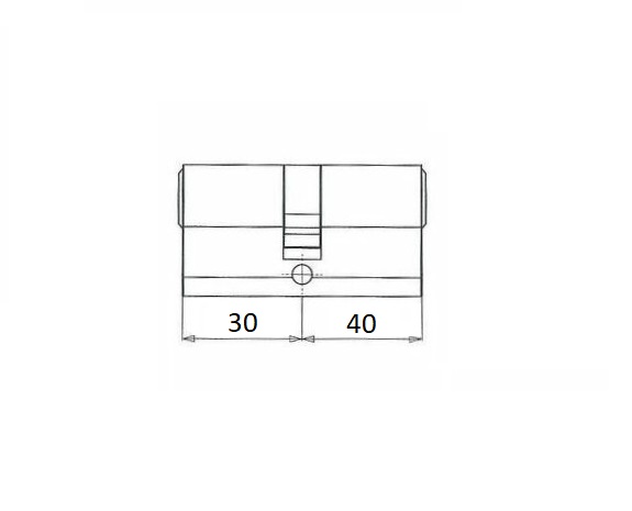 Iseo veiligheidsprofielcilinder 30/40 R ME SKG3 - Afbeelding 3