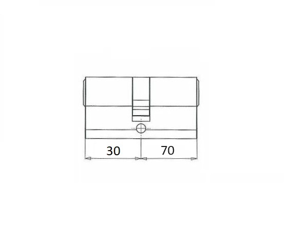 Iseo veiligheidsprofielcilinder 30/70 R ME SKG3 - Afbeelding 3