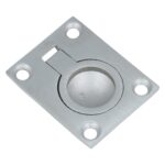 Luikring 48x38 mm nikkel mat