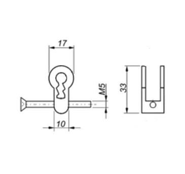 Cilinder adapter naar bontebaardslot