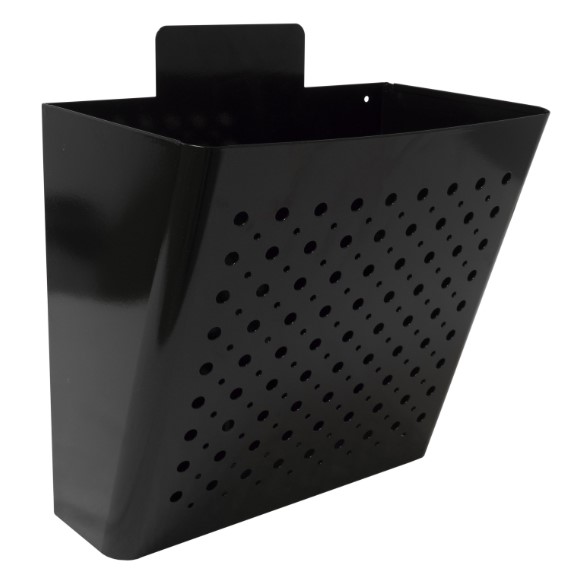 Post opvanger groot staal zwart