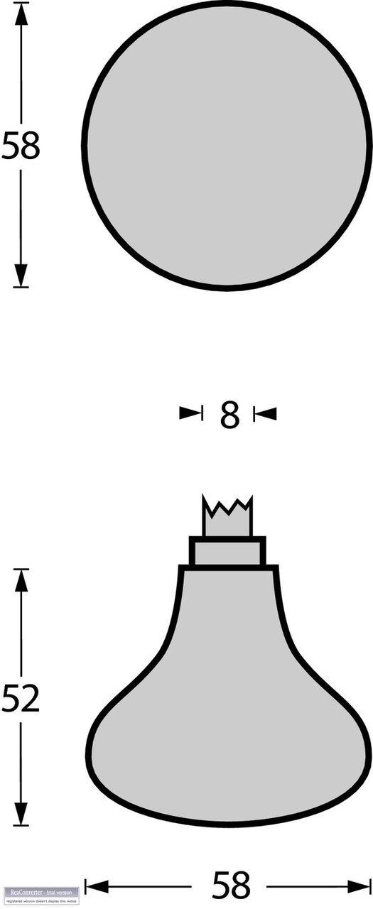 Intersteel knopkruk Paddenstoel rvs - Afbeelding 2