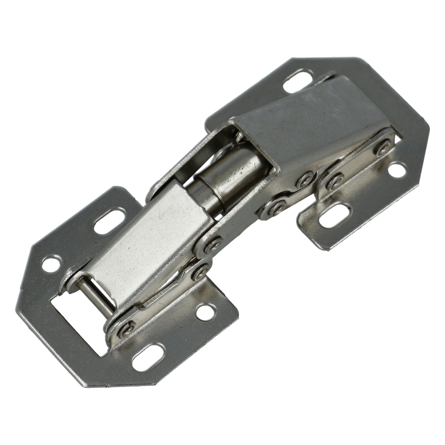 Meubelscharnier 75x33 mm staal vernikkeld