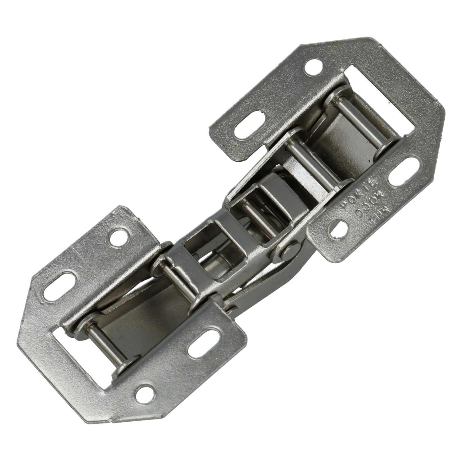 Meubelscharnier 75x33 mm staal vernikkeld