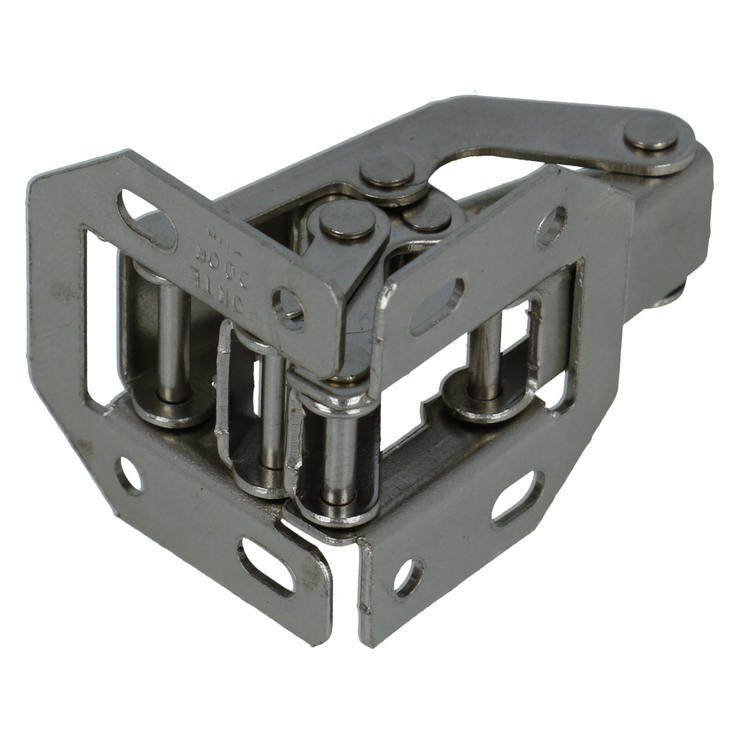 Meubelscharnier 75x33 mm staal vernikkeld